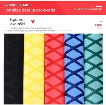 Drška štapa za ribolov s trakom za upijanje znoja, topljivi cijev, izolacijski silikonski omotač, debeli protuklizni i vodootporni