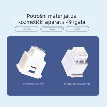 Uređaj s mikro iglama, 49 igala i glavom s čipom za kozmetičke tretmane