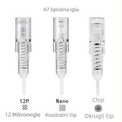Cass uređaj s pločom igala za mikroiglice — jednokratne igle, mikrospiralne nano čipove, MTS tretman lica