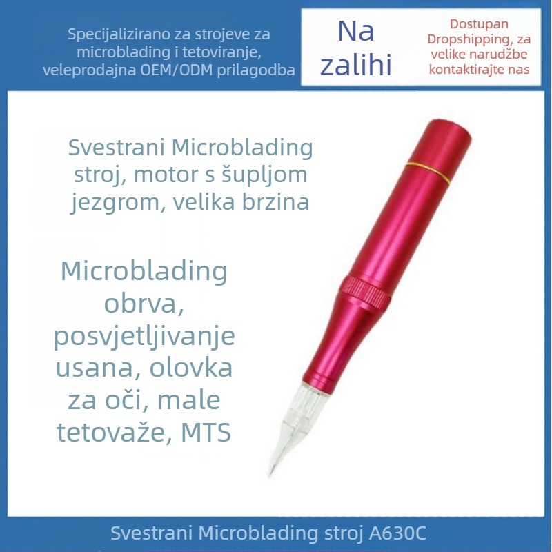 All-in-One PMU stroj s motorom s šupljim čašicama za obrve, usne i liniju očiju, integrirani čip.