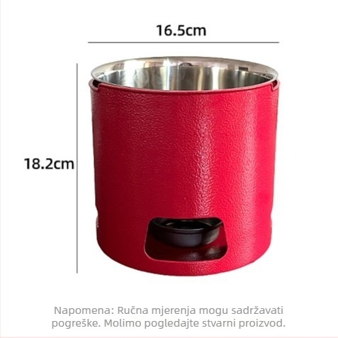 Nehrđajući čelik – jednoporciona posuda za štapiće, želudac i ljuti sečuanski vrući lonac s alkoholnim plamenikom