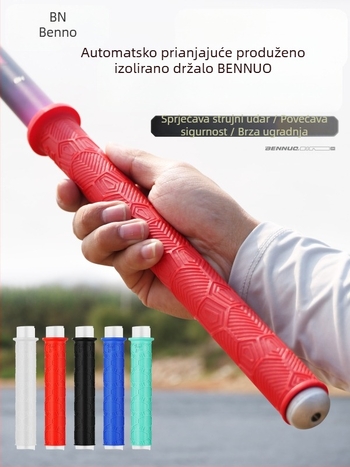 Silikonska izolirana traka za držač štapa za ribolov, deblja i produžena, brzo postavljanje, antislip, upija znoj, visoke kvalitete