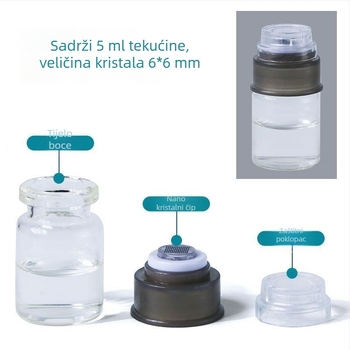 Uređaj za mikrokrystalnu infuziju, 5 ml, automatsko doziranje tekućine, kozmetički uređaj s 6D kristalima, prijenosno za kućnu uporabu