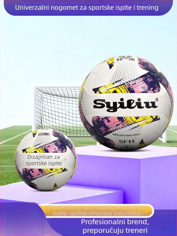 Syiliu PU nogometna lopta veličine 5 za mlade i srednjoškolce – trening i utak