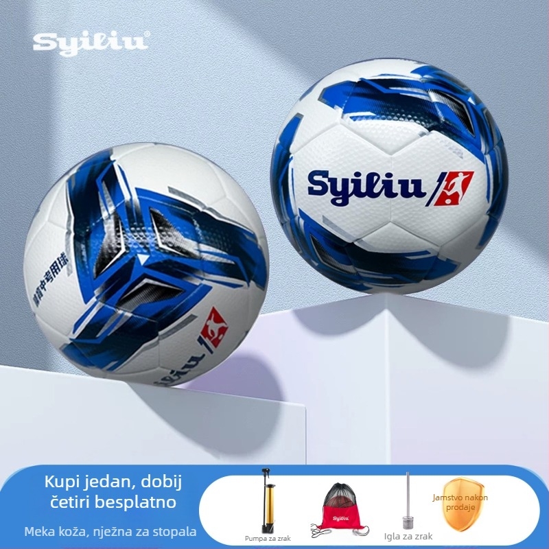 Syiliu PU nogometna lopta veličine 5 za mlade i srednjoškolce – trening i utak