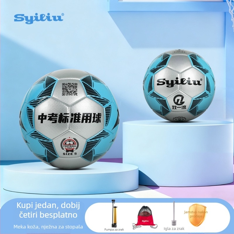 Syiliu PU nogometna lopta veličine 5 za mlade i srednjoškolce – trening i utak