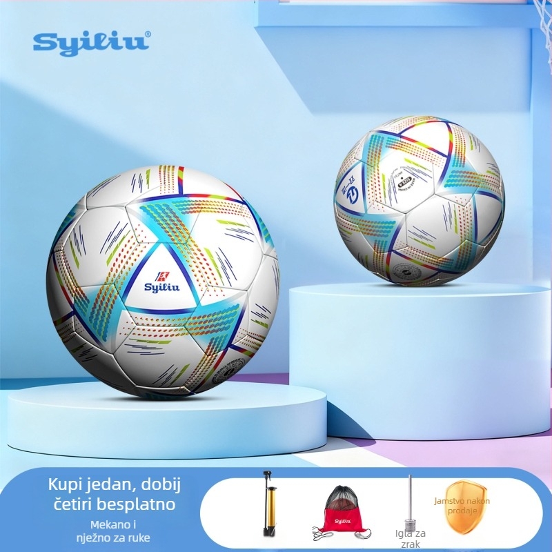 Syiliu PU nogometna lopta veličine 5 za mlade i srednjoškolce – trening i utak