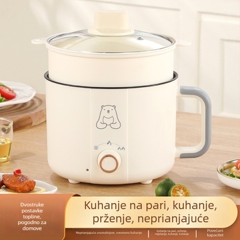 Prilagodljivi električni lonac s keramičkim unutarnjim dijelom, 2 L, višenamjenski za studentski dom