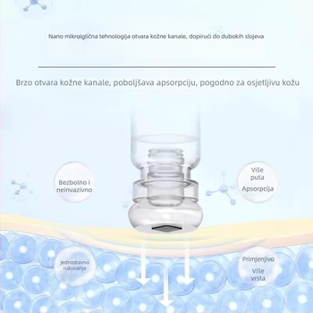 Nano vodeno-svjetlosna mikrokristalna glava za rast kose s mikro iglom i ampulama potrošni materijal