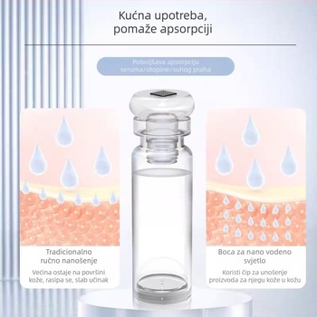 Nano vodeno-svjetlosna mikrokristalna glava za rast kose s mikro iglom i ampulama potrošni materijal