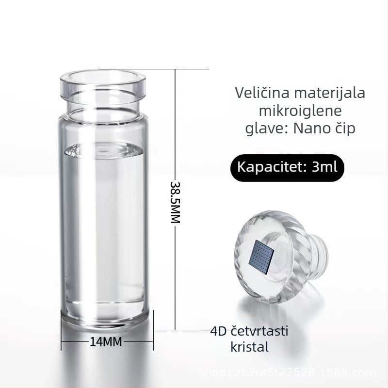 Nano vodeno-svjetlosna mikrokristalna glava za rast kose s mikro iglom i ampulama potrošni materijal