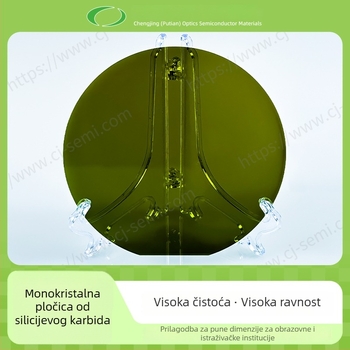 4-inčni vodljivi SiC wafer, tip 4H/N, substrat od silicijevog karbida, monokristalni SiC wafer