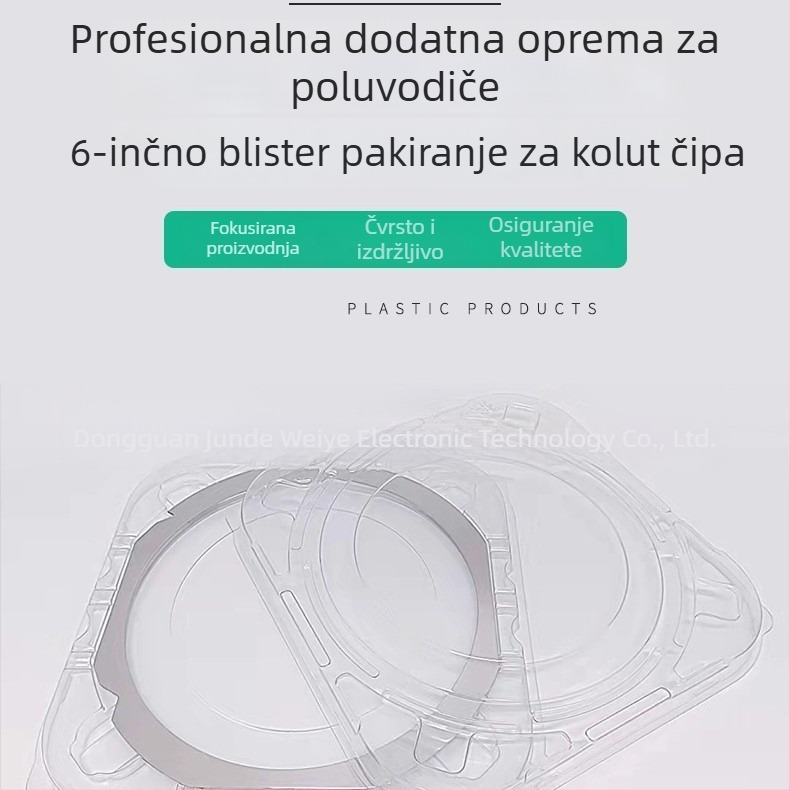 6-inčna blister kutija za wafer s antistatnim PET okvirom