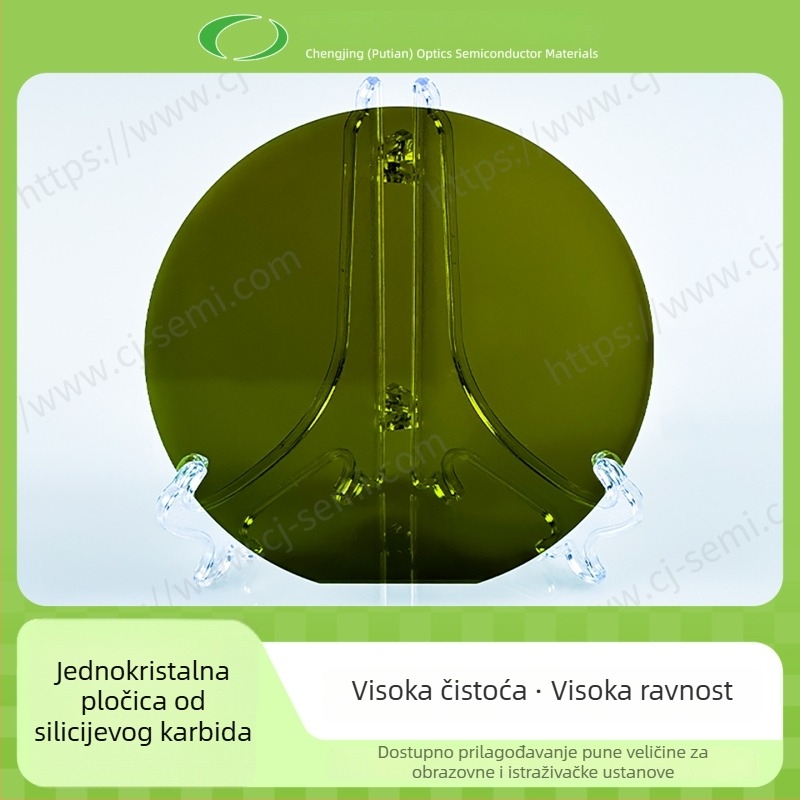 4-inčni SiC wafer vodljivog tipa 4H/N, monokristalni