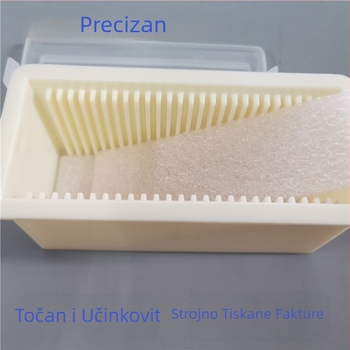 4-inčna kvadratna kutija za wafer, staklena/kvarc kutija, paket od 25 kom
