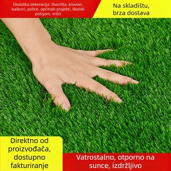 Umjetna trava za nogometna igrališta i vrtiće, vanjski sintetički travnjak, zelena dekorativna ograda