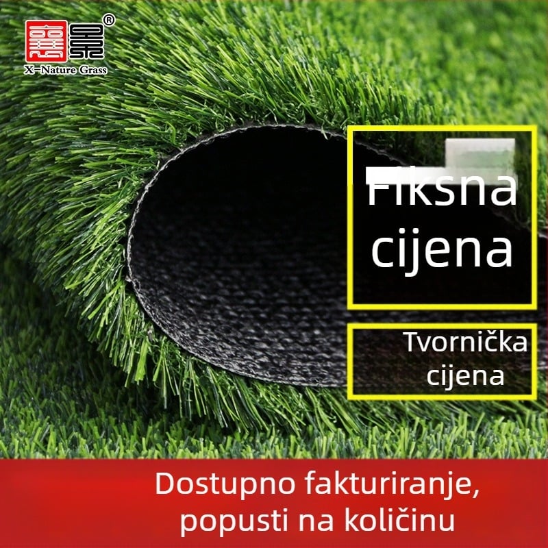Umjetna trava za nogometna igrališta i vrtiće, vanjski sintetički travnjak, zelena dekorativna ograda