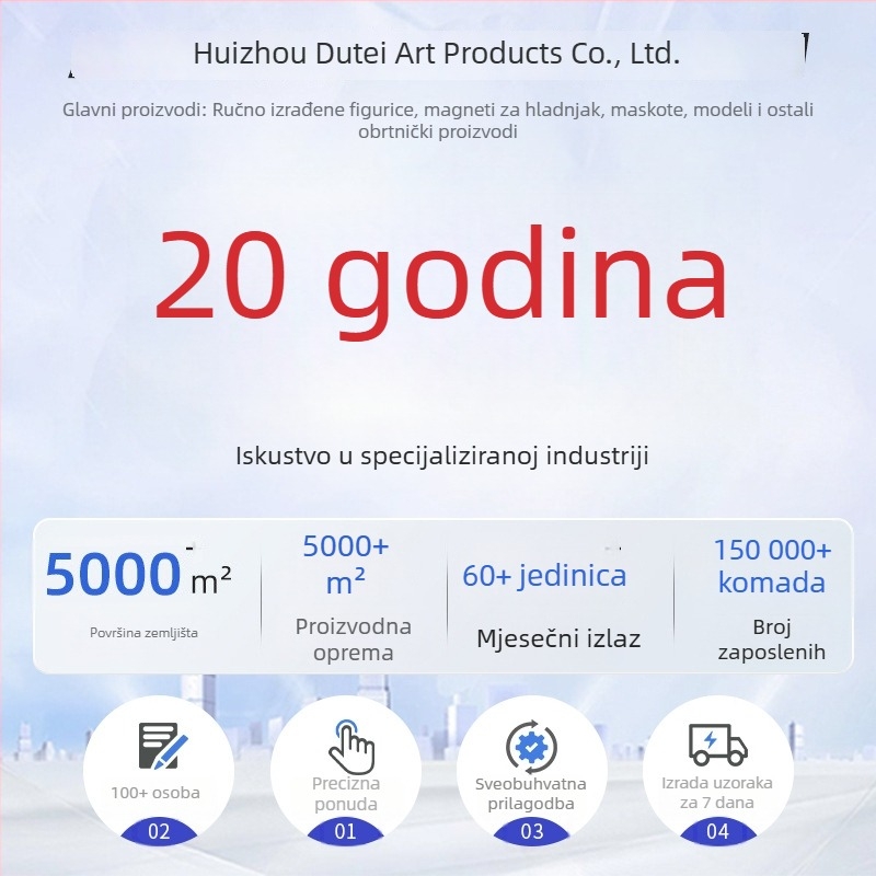 Prilagođena figurica od smole, PVC injekcijom oblikovana lutka, ručno izrađeni mekani vinilni ukras, crtani stil