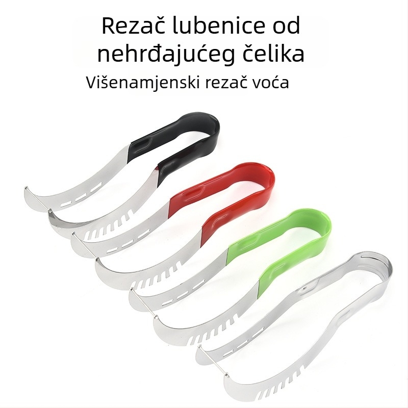Višenamjenski rezač dinje od nehrđajućeg čelika — rezač voća i dijeljiva, kreativan dizajn