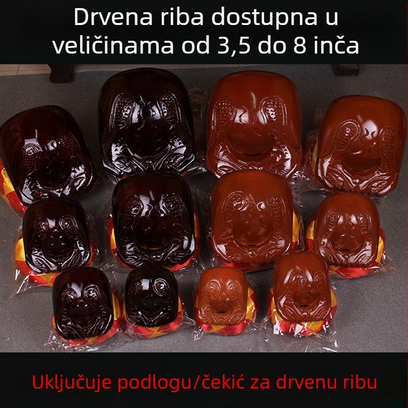 Drevena ribica od kamforovog drveta – budistički ritualni instrument