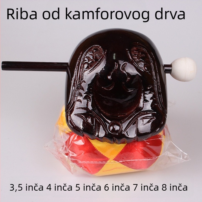 Drevena ribica od kamforovog drveta – budistički ritualni instrument