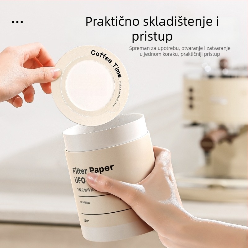 Filter papir za ručno pripremljenu kavu u obliki UFO-a, AB paket
