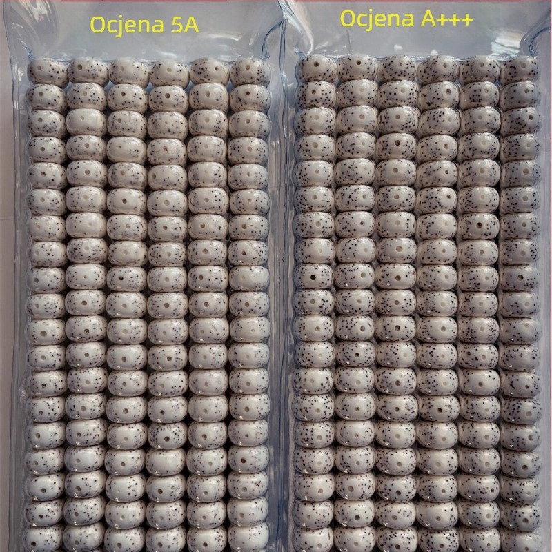 Xingyue Bodhi perle, 108 kom, visoka gustoća, bijela, suho poliranje