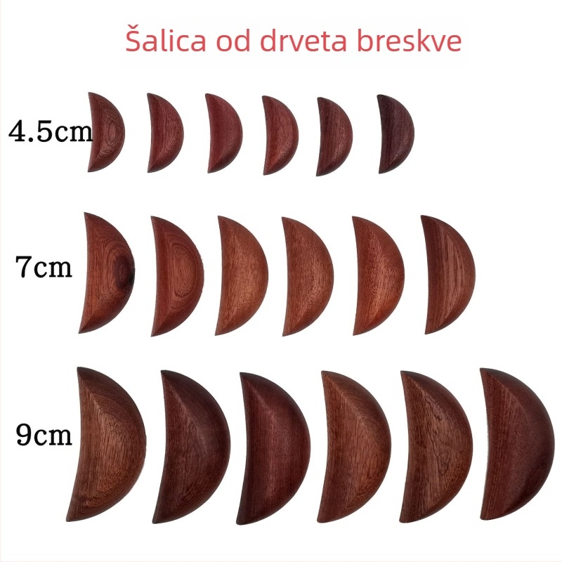 Izuzetno velika sveta čaša s rogom ovna, u boji drveta breskve, za hram