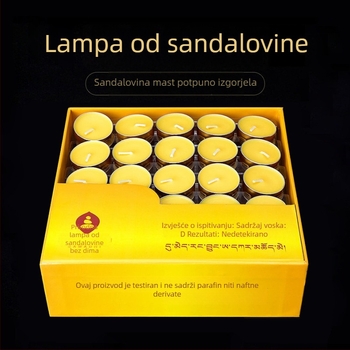 Sandalovina maslena lampa za Buddha oltar, kućna upotreba, gori 2/3/4/8 sati, paket od 100 komada, aromatična svijeća