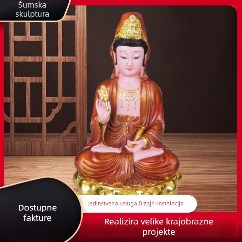 Kip Bodhisattve, velika brončana skulptura, ručno izrađena, religijska figura