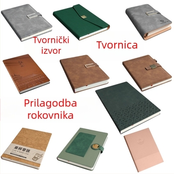 Prilagođena poslovna bilježnica A5 s mekim kožnim koricama, debeli bilježnica za studente, dnevnik za ručno pisanje
