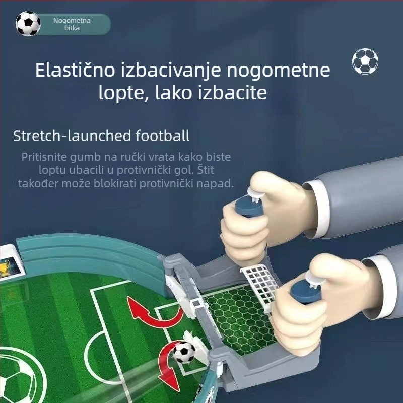 Edukativna stolna nogometna igra za djecu, za dva igrača, interaktivno roditelj-dijete iskustvo, s temom Svjetsko prvenstvo