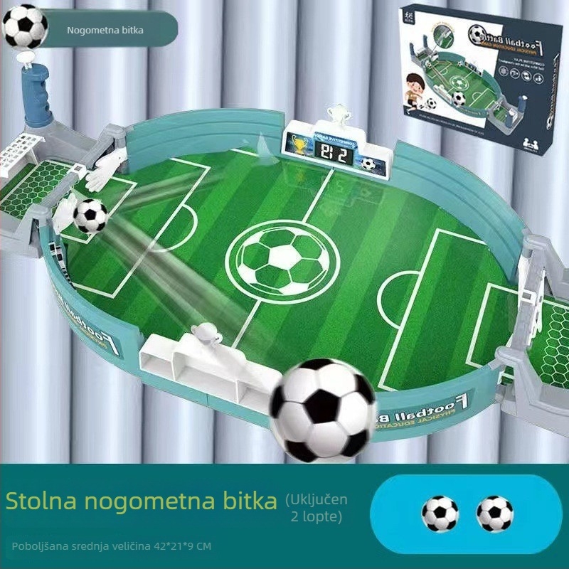 Edukativna stolna nogometna igra za djecu, za dva igrača, interaktivno roditelj-dijete iskustvo, s temom Svjetsko prvenstvo