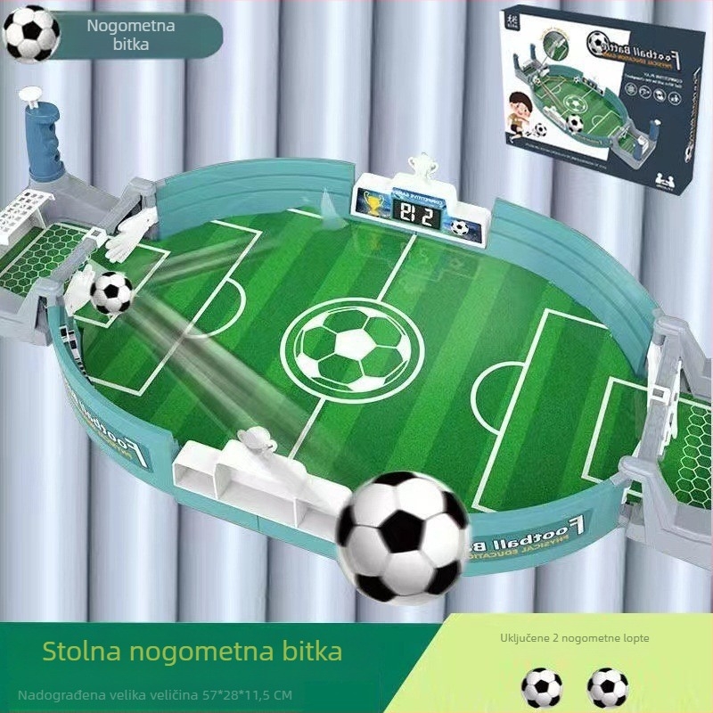 Edukativna stolna nogometna igra za djecu, za dva igrača, interaktivno roditelj-dijete iskustvo, s temom Svjetsko prvenstvo