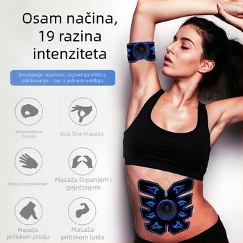 Punjač EMS pločica za abdomen – toniziranje mišića i uređaj za vježbanje abdomena