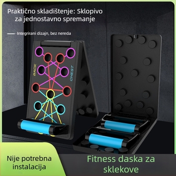 Prijenosna višenamjenska ploča za sklekove za kućnu upotrebu – trening prsa i trbušnjaka