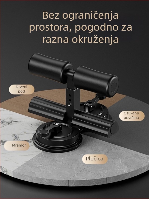 Pomoćno sredstvo za trbušne vježbe s dvostrukim usisnim čašama za sagorijevanje masnoća i jačanje trbušnih mišića
