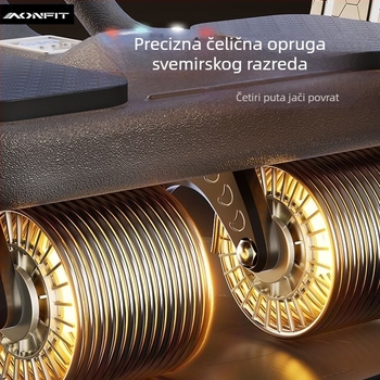 Četverokolesni valjak za trbušne mišiće s automatskim povratkom, za muškarce i žene – kućna fitness oprema