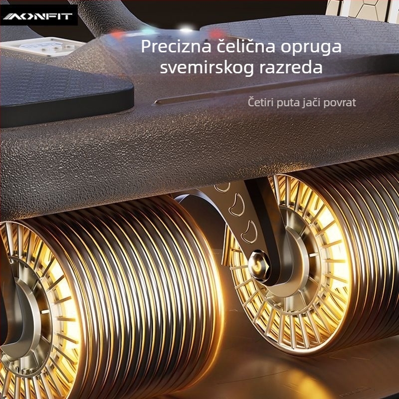Četverokolesni valjak za trbušne mišiće s automatskim povratkom, za muškarce i žene – kućna fitness oprema