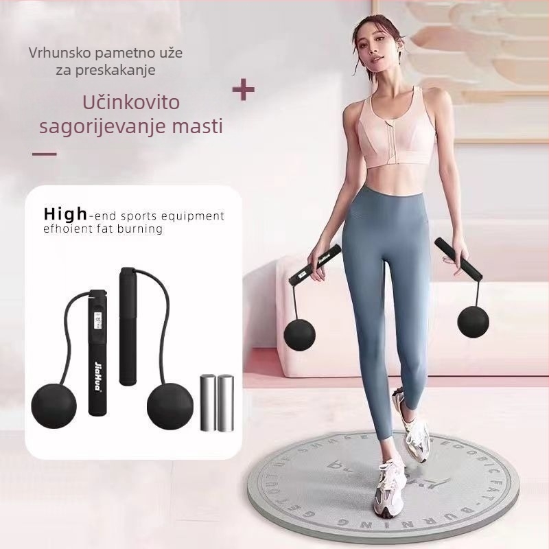 Težinska lopta za bezžično preskakivanje konopca s dodacima – velika fitness lopta za trening i mršavljenje