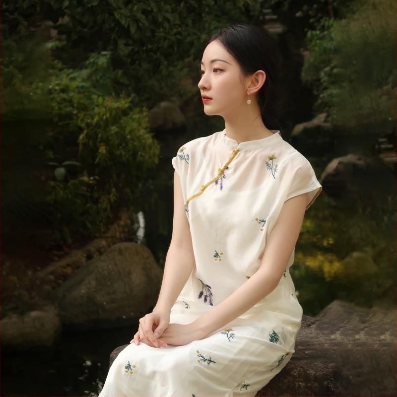 351 Jasper dizajnerska cheongsam haljina sa trakama