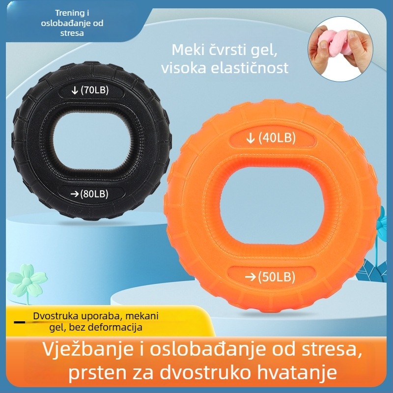Silikonski prstenovi za hvatanje za treniranje snage ruke i rehabilitaciju ruke