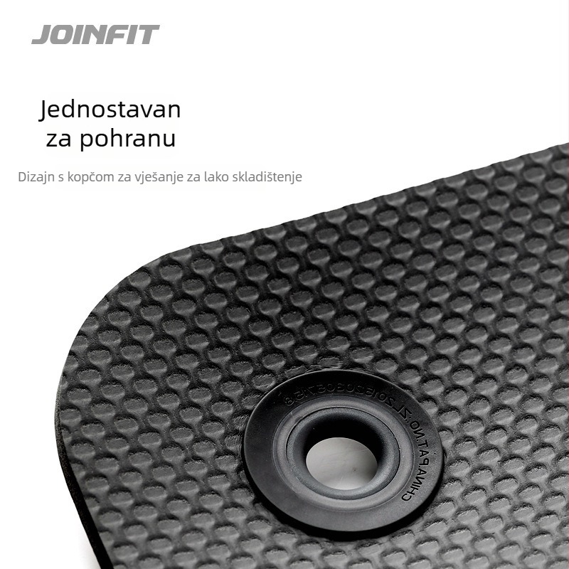 Joinfit joga prostirka, protuklizna, 10 mm, 180 x 60 cm, za kućnu trening, vježbe za trbuh, joga i ples