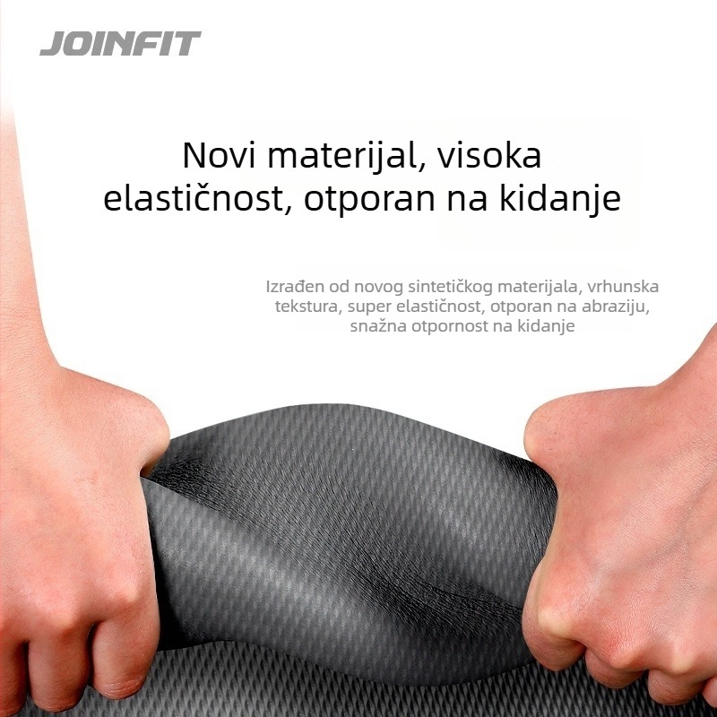 Joinfit joga prostirka, protuklizna, 10 mm, 180 x 60 cm, za kućnu trening, vježbe za trbuh, joga i ples