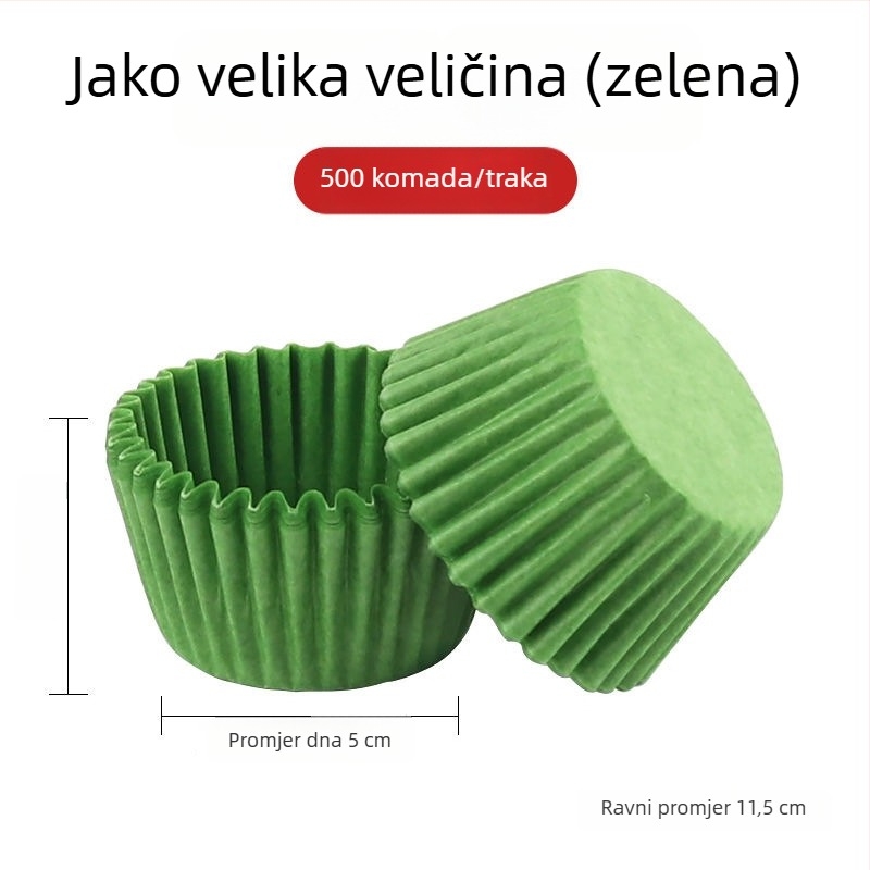 Jahodna papirna podloga s zelenim silikonovim premazom, veličina 86, pakiranje jagoda, ukras voća, zaštita pri transportu