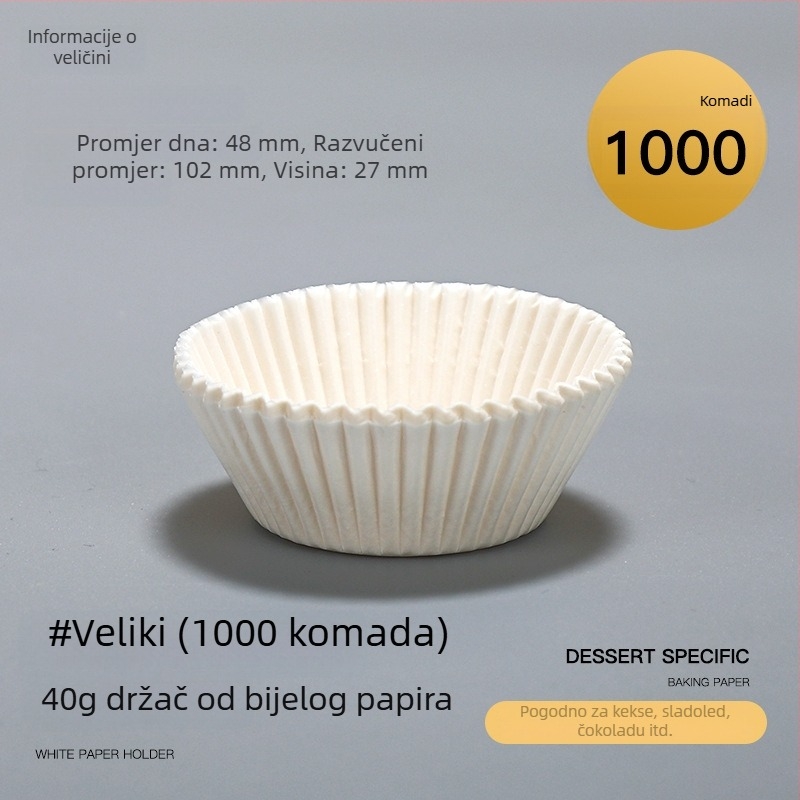 Snow Mei Niang papir za pečenje s premazom silikona, masni papir za pečenje – kvadratne i okrugle podloge za torte, otporne na visoke temperature, papir za kekse i kruh