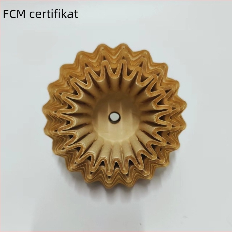 Debeli papir za filter kave pour-over, perforiran, od drvne celuloze, veličine 155/250