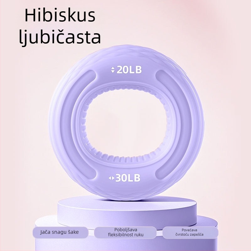 Dvostruko snažni silikonski prsten za hvatanje za trening podlaktice i ruke, snagu prstiju i fleksibilnost