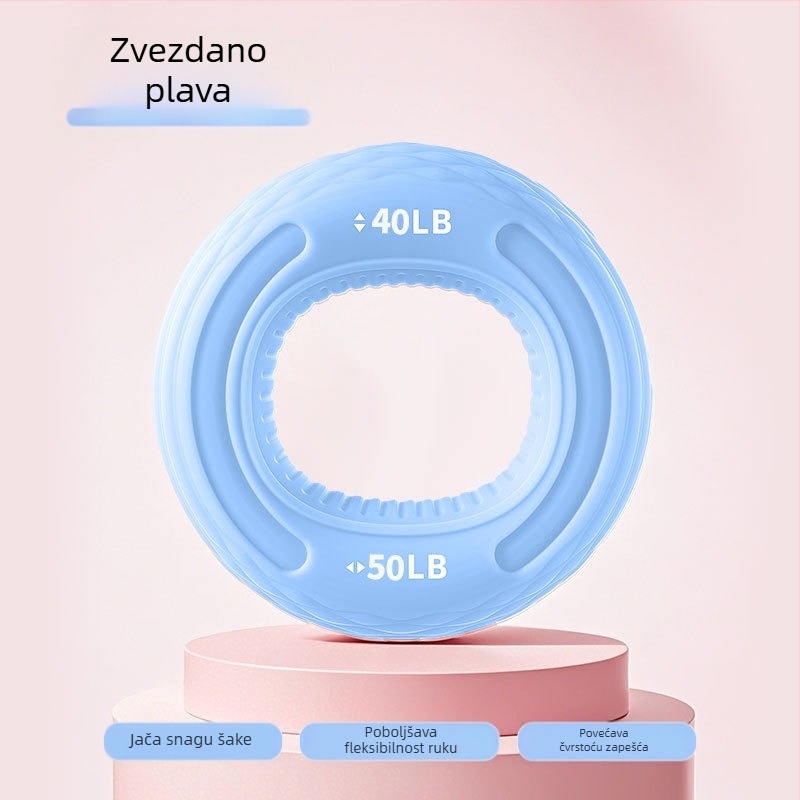 Dvostruko snažni silikonski prsten za hvatanje za trening podlaktice i ruke, snagu prstiju i fleksibilnost