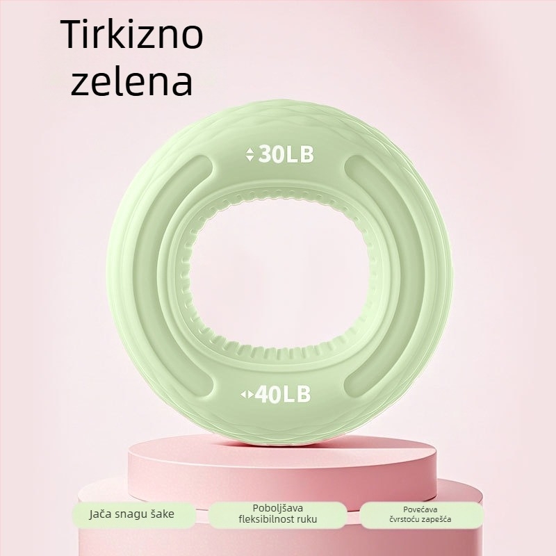 Dvostruko snažni silikonski prsten za hvatanje za trening podlaktice i ruke, snagu prstiju i fleksibilnost